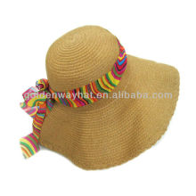 Ladies Large Wide Brim Crushable Straw Hat